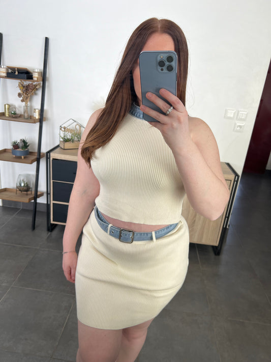 Ensemble beige jean