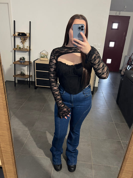 Top corset en dentelle