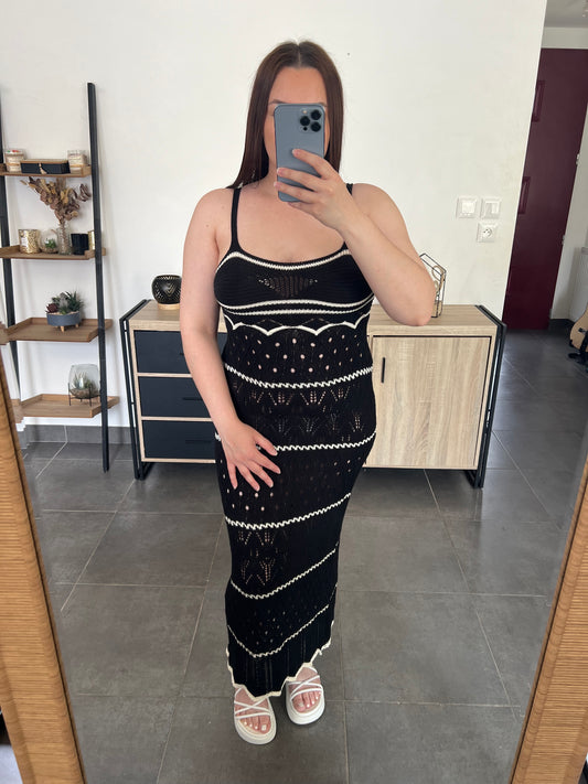 Robe longue crochet